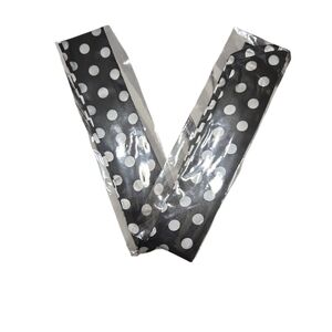 Black and White Polka Dot Scarf